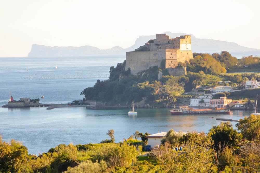 Aragon castle at Baia, Pozzuoli, Naples. attractions in Italy