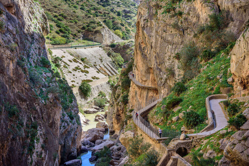 Caminito del Ray walking trail and via ferrata through the canyon. Spain. planning a trip to Spain