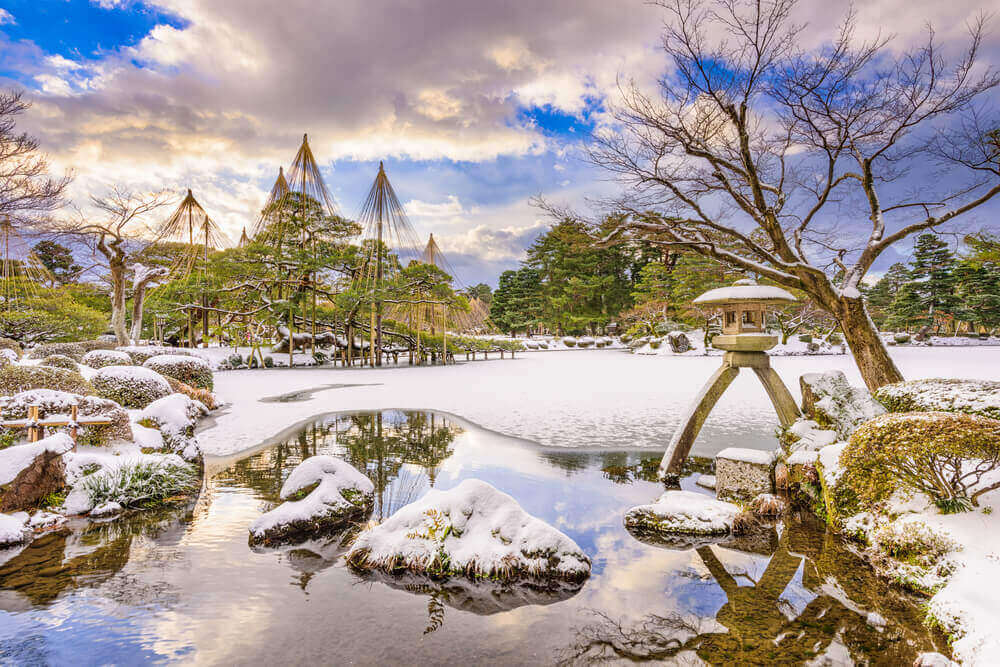 Kanazawa, Japan at Kenrokuen garden in winter. touring plans