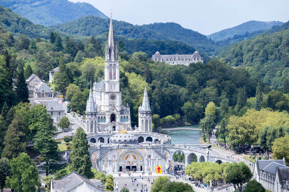 The Basilica of Our Lady of the Rosary, Lourdes, France