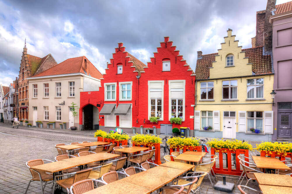 Medieval streets of old Bruges, Belgium