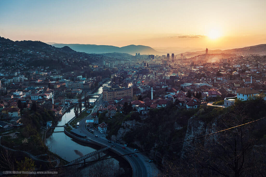Sarajevo sunset, Bosnia and Herzegovina by Michał Huniewicz