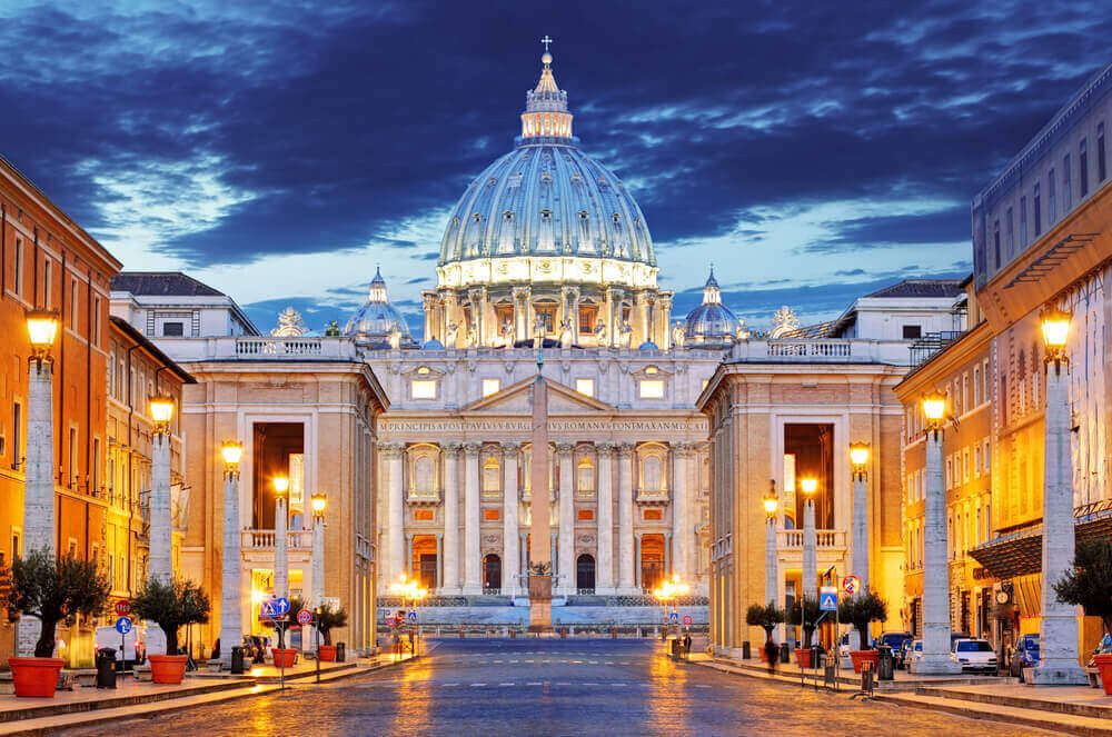 The Papal Basilica of Saint Peter in the Vatican (Basilica Papale di San Pietro in Vaticano). vacation planner