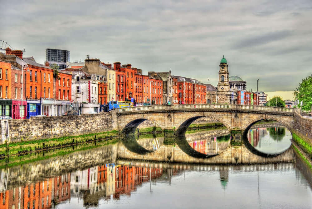 View of Mellows Bridge in Dublin - Ireland road trip