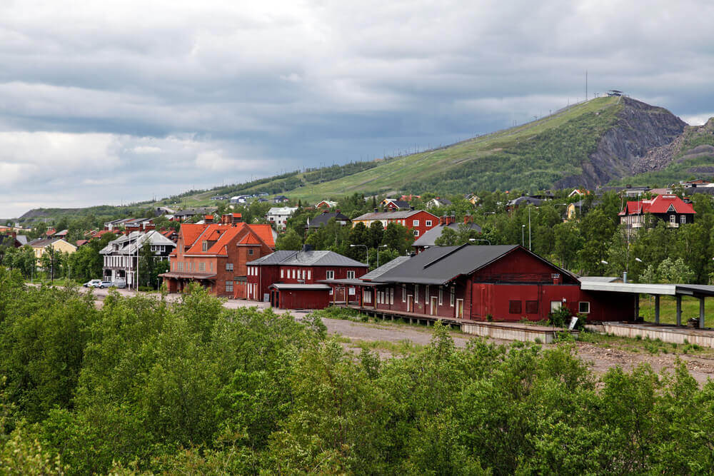 trip to Sweden. View over Kiruna, Sweden