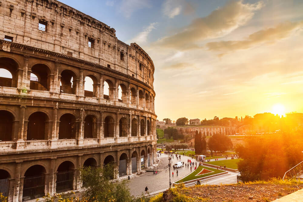 The Colosseum of Rome in Italy