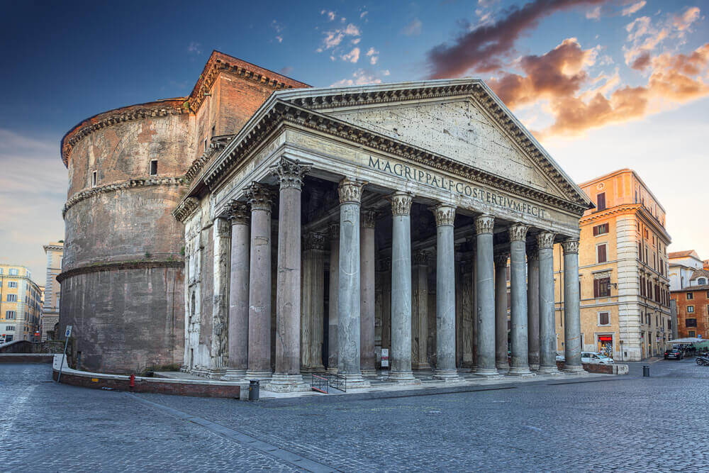 Pantheon in the morning. Rome. Italy