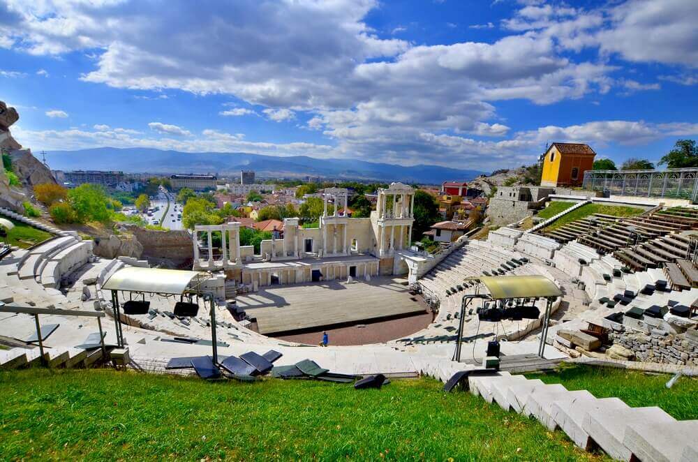 Roman theatre of Philippopolis, Plovdiv, Bulgaria 