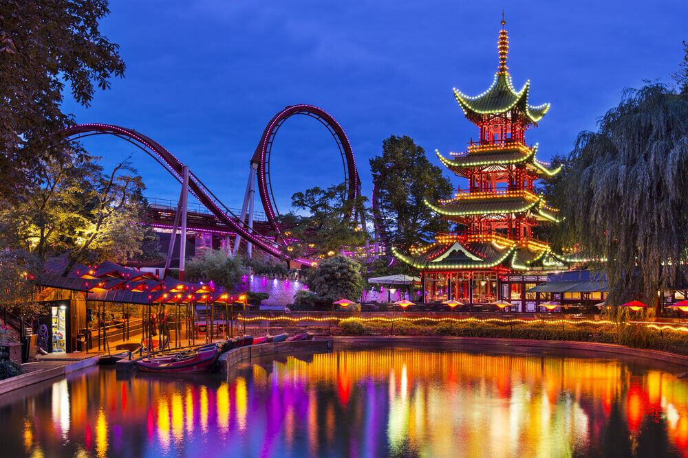 Tivoli Park - best theme parks in Europe