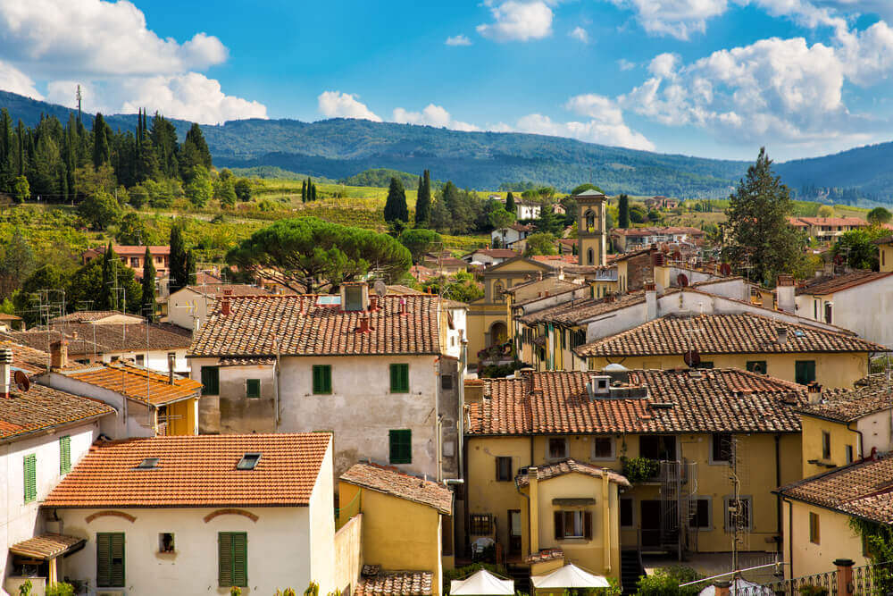 Cityscape of Greve in Chianti, Tuscany