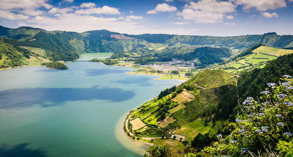 Lake of Sete Cidades, Azores, Portugal 