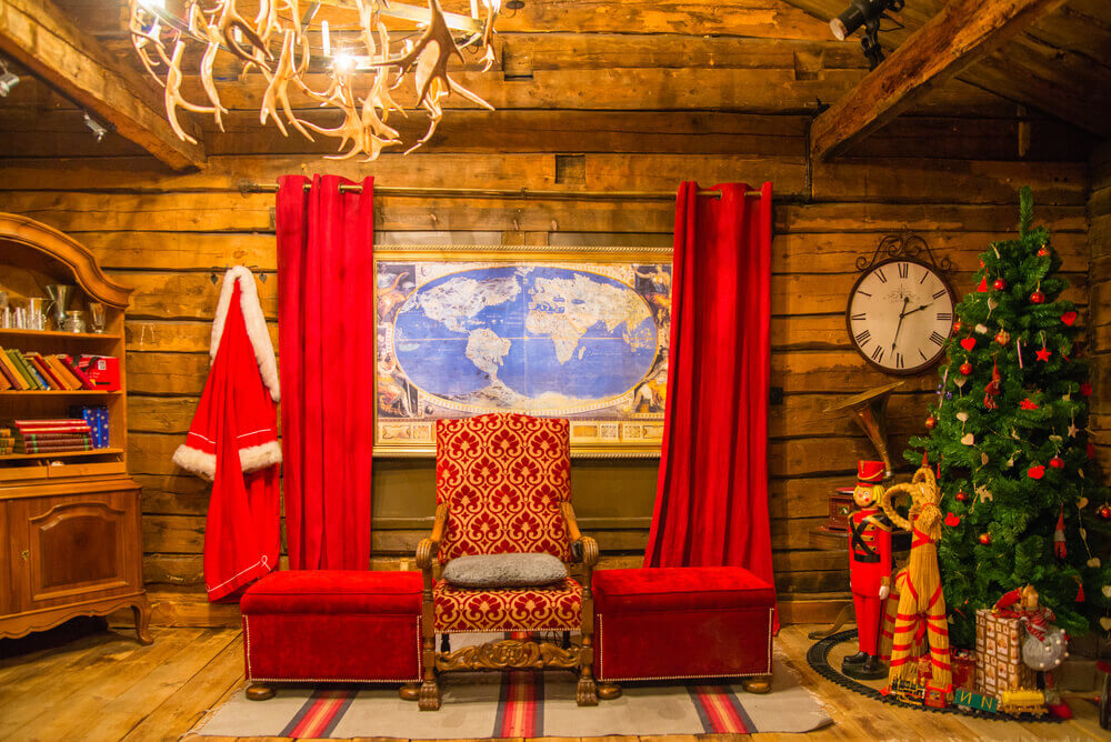 Santa's office in Santa's village at Rovaniemi