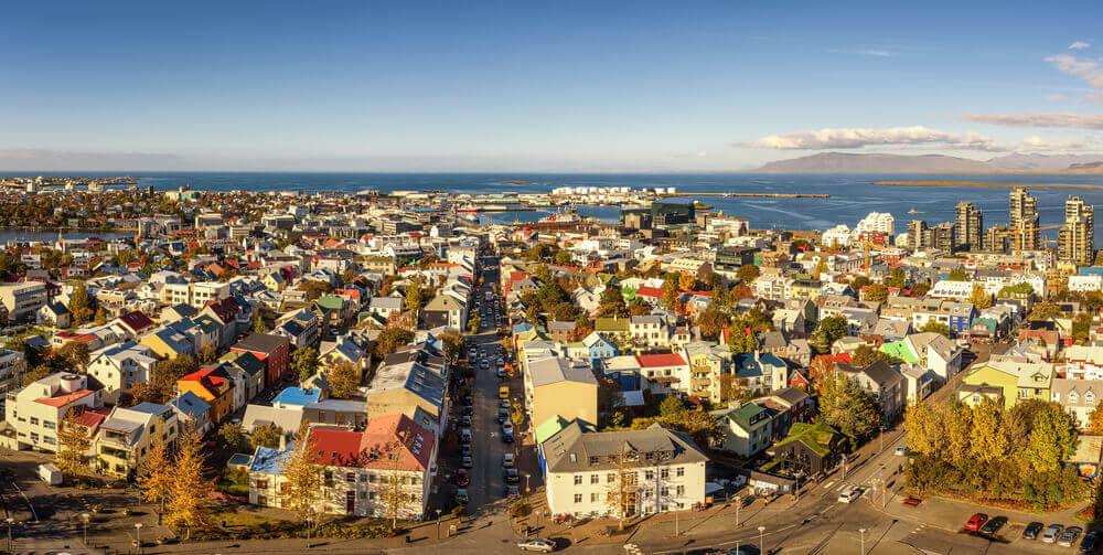 Cityscape of Reykjavik, Iceland. Europe trip planner tool