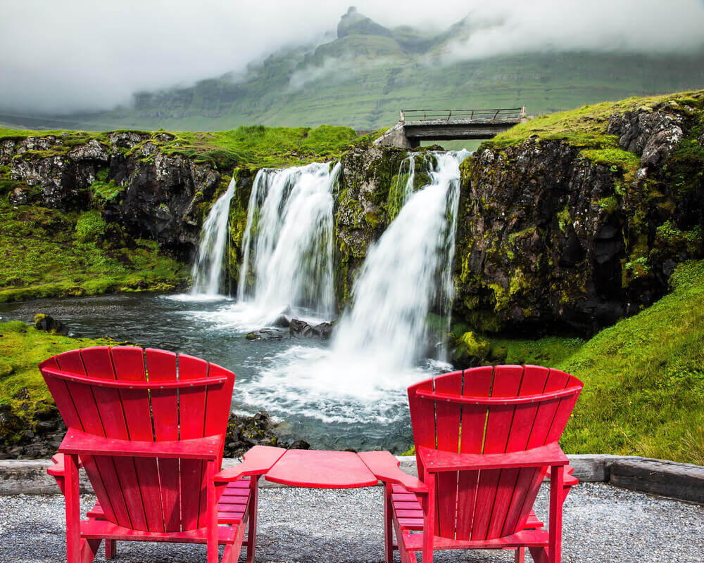 Iceland Summer Waterfall
