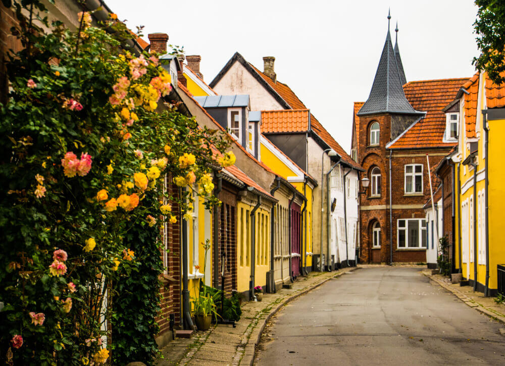 the medieval village of Ribe in Denmark viking tour